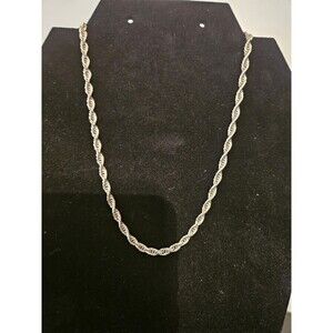 16" Sterling Silver Rope Chain Necklace